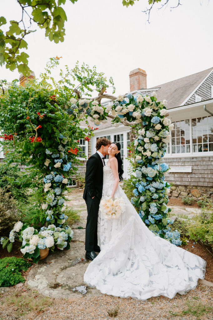 Historic inn decorated for a Martha’s Vineyard wedding ceremony